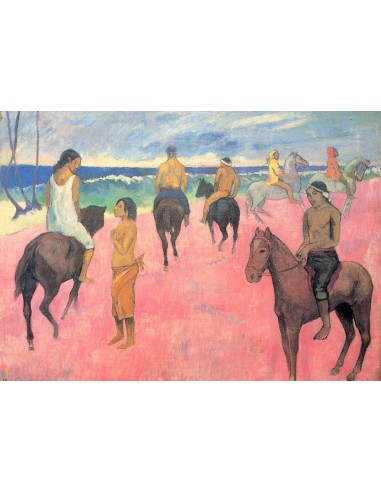 Set de table Paul gauguin, Peinture, Cavaliers sur la plage, Déco